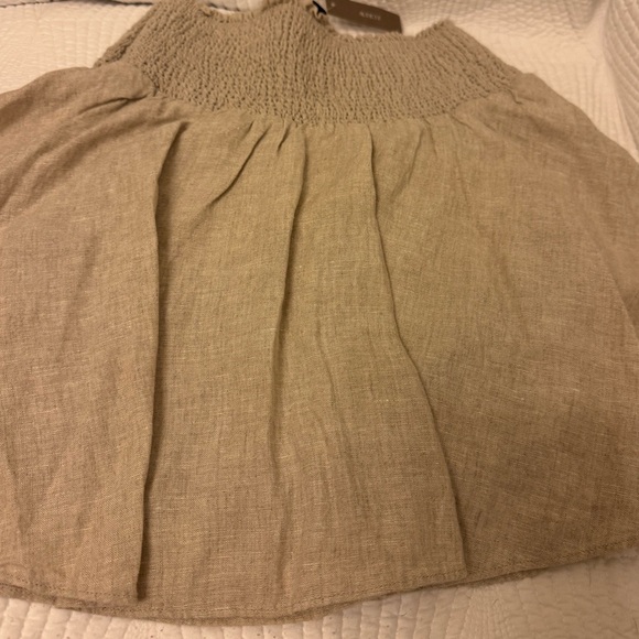 NWT J. Crew Smocked-waist linen mini skirt XS - Picture 4 of 5